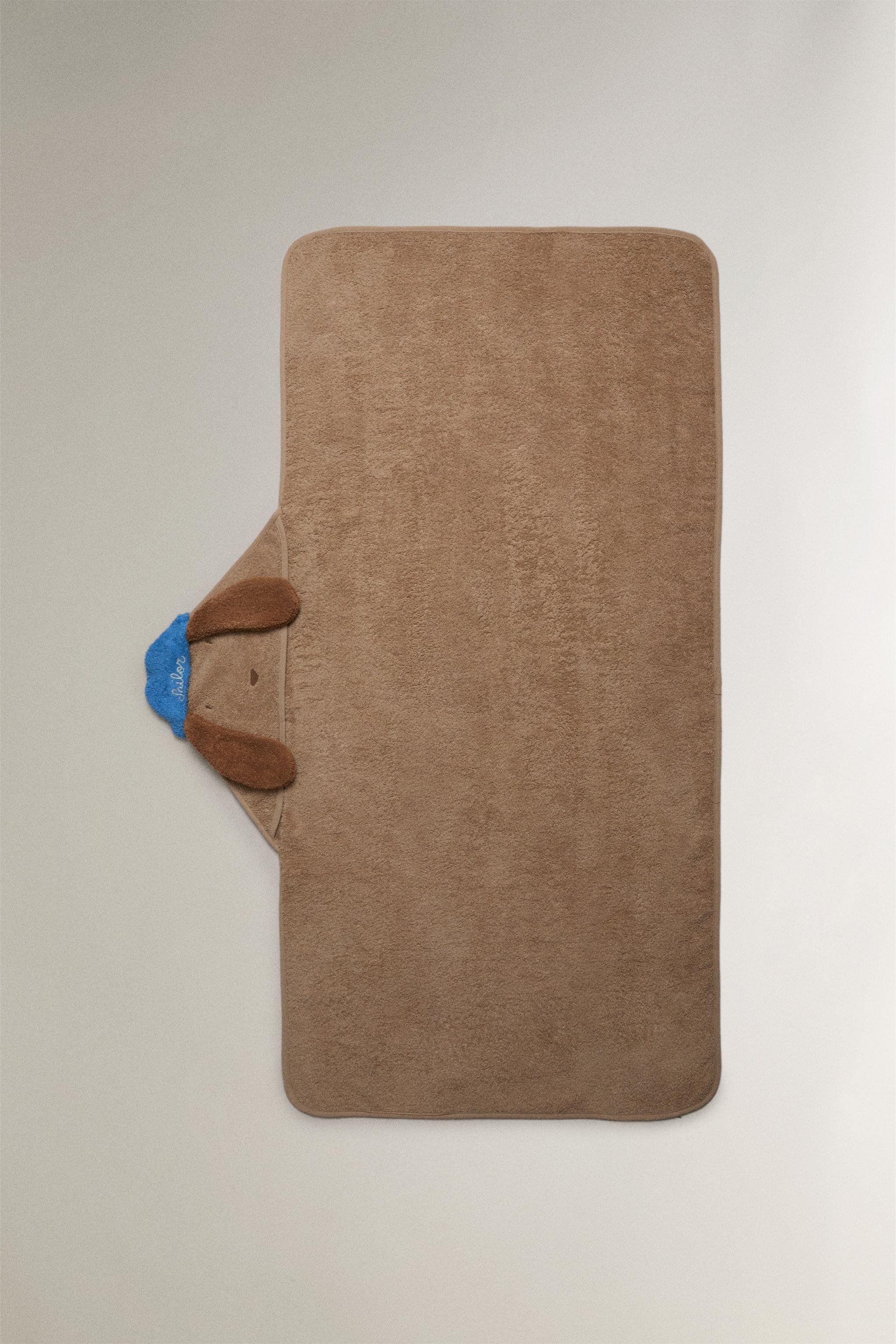 SERVIETTE DE BAIN CAPUCHE CHIEN